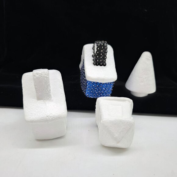 Foam Christmas Ornaments Ready for Sequin & Beads Tree Cabins Lantern Crafts - Picture 3 of 6